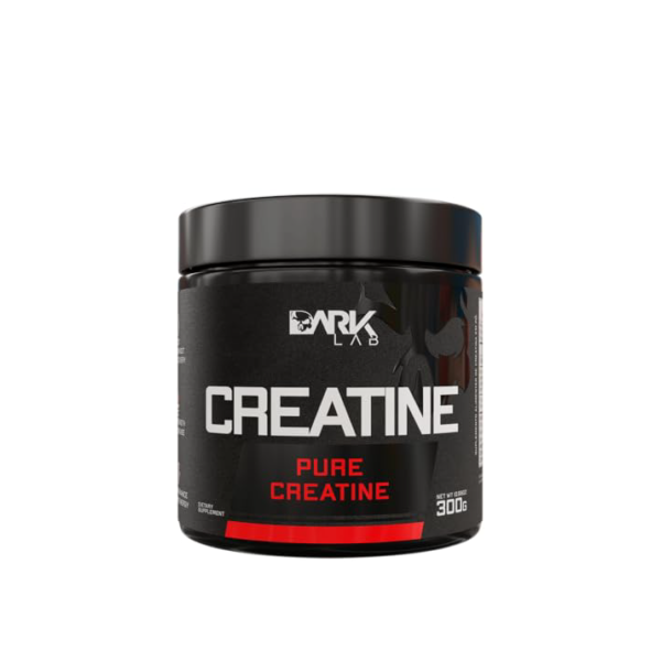 Creatina Pura Dark Lab 300g, Monohidratada 100% de Pureza, Para Atletas e Musculação, Absorção Rápida e Eficiente, Livre de Glúten, Sem Sabor