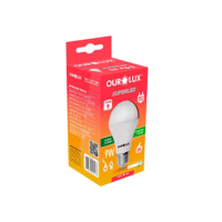 Lampada LED Bulbo OUROLUX, Branca, 9W, Bivolt, Base E27