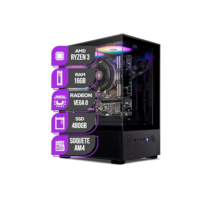 PC Gamer Mancer, Ryzen 3 3200G, Radeon vega 8, 16GB DDR4, SSD 480GB, Fonte 400W 80 Plus