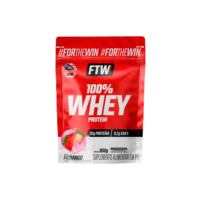 Whey Protein 100% Concentrado Refil 900g Sabor Morango - FTW