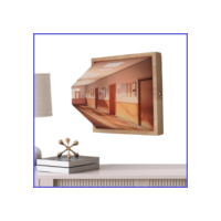 Luz Noturna Moldura Pintura Arte Da Parede Sem Perfuração Noite Decoração Ajustável wesacuekbr