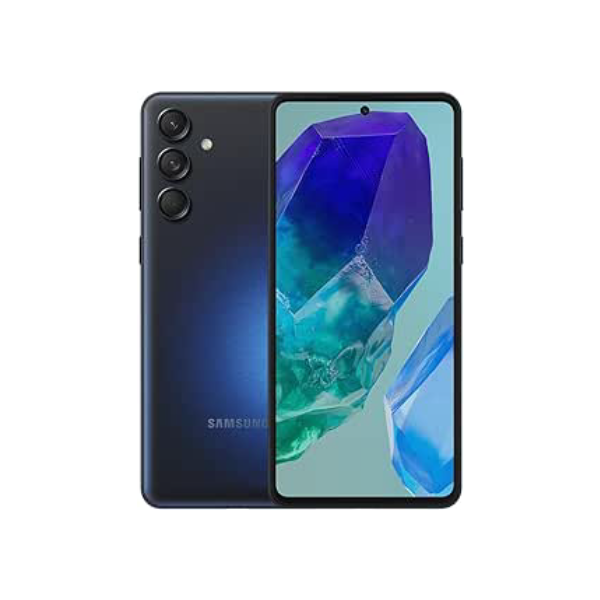 Samsung Galaxy M55 5G, Câmera Tripla Traseira de até 50MP, Selfie de 50MP, Nightography, Apagador de objetos, Tela Super AMOLED + de 6.7" 120Hz Vision Booster, 256 GB, 8GB de RAM - Azul Escuro