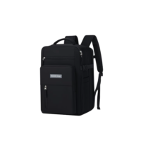 Mochila de Viagem Expansivel Avião Grande Feminina,Mochila Executiva Masculina Impermeável Reforçada para Notebook,Casual Esportes Hiking Escola Presente (Preto)