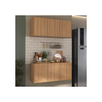 Kit Armário de Cozinha Aéreo e Balcão 3 Portas Multimóveis MP2164