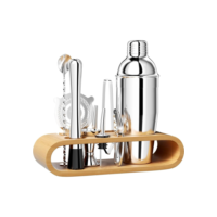 Kit 10 Barman Coqueteleira Boston 750ML Com Palete