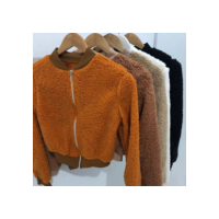 Jaqueta Feminina Casaco Teddy Blusa de Frio Feminina Blusa de Pelinho Modelo Cropped