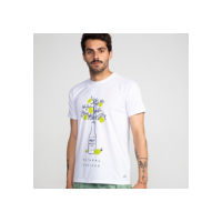 Camiseta Corona Reciclada Natural Choices Masculina - Branco