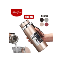 Belifou 800ML Garrafa Térmica De Aço Inoxidável Pote Térmico Portátil Com Filtro E Cordão Portátil