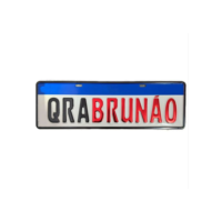 Placa Comemorativa Seu Nome Personalizada Decorativa Aluminio Com Relevo