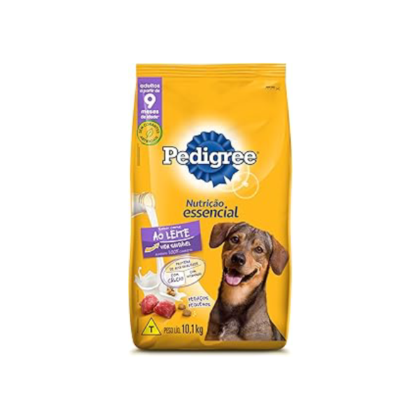 PEDIGREE Ração Pedigree Nutrição Essencial Carne Ao Leite Para Cães Adultos 10 1 Kg
