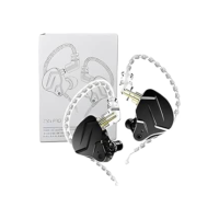 Fone de Ouvido Profissional KZ ZSN Pro X Intra-auricular, Driver Híbrido, Cabo Destacável, Original - Excelência em Som para Músicos e Cantores - Modelo 2024 - AlverSun (PRETO)