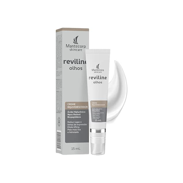 Mantecorp - Creme Rejuvenescedor para Olhos Reviline - Reduz Rugas, Linhas de Expressão e Flacidez - 15g