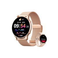 Smartwatch 1.32" Full Touch, IP68 à Prova d'Água, Ligações Bluetooth, 100+ Modos Esportivos, Notificações Inteligentes, Assistente de Voz, Compatível com iOS/Android, Inclui 2 Pulseiras