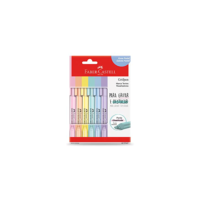 Marca Texto Grifpen Estojo 6 Unidades, Faber-Castell, MT/TP6ZF, Multicor, pacote de 6