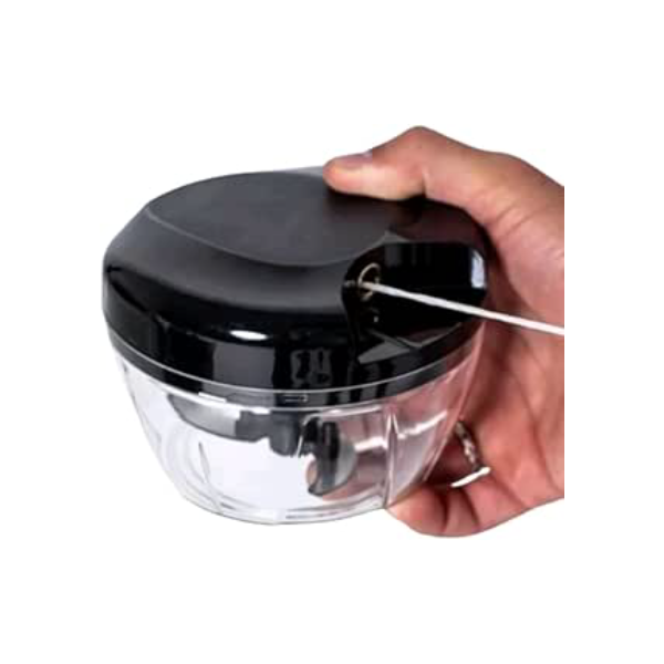 Mini Processador de Alimentos Triturador de Alimento Triturador Alho Manual 3 Laminas Aço Inoxidavel - Cores Sortidas