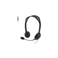 Headset com fio Logitech H111 com Microfone com Redução de Ruído e Conexão 3,5mm