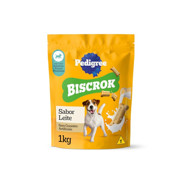 Biscoito Pedigree Biscrok Para Cães Adultos Raças Pequenas, 1 kg