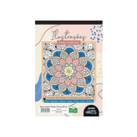 Bloco de Ilustrações Para Colorir, Jandaia, A4, 180 Gramas, 28 Folhas