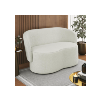 Sofá Namoradeira 2 Lugares Orgânico Bouclê Luxo – Balaqui