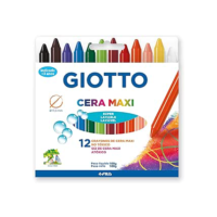 Giotto Cera Maxi Giz Cera Estojo 12 Cores
