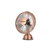 HOLMES Mini ventilador de mesa USB Heritage de 10 cm, cobre escovado