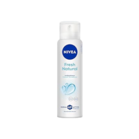 NIVEA Desodorante Antitranspirante Aerossol Fresh Natural 150ml - Proteção prolongada de 48h, sensação de refrescância, cuidado suave, sem alumínio, corantes e conservantes