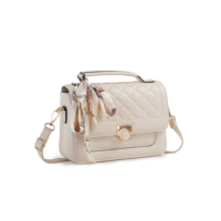 Bolsa Feminina Transversal Com Lencinho Bau Tiracolo Espaçosa Bolsa Feminina Estruturada Media Com Alça