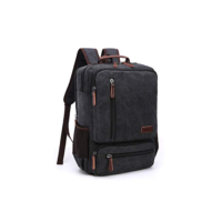 Mochila Masculina Resistente De Lona Para Notebook 15.6 Polegadas Executiva Funcional Para Viagem Trabalho E Estudo - ZAFIN (Preto)