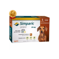 Antipulgas e Carrapatos Simparic  Cães de 5,1 a 10kg com 1 Comprimido