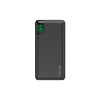 Geonav Power Bank, Carregador Portátil Universal 10.000mAh, 2 portas USB + 1 porta USB-C, Led Indicador de bateria, PB10KBK, Preto