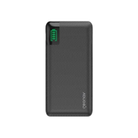 Geonav Power Bank, Carregador Portátil Universal 10.000mAh, 2 portas USB + 1 porta USB-C, Led Indicador de bateria, PB10KBK, Preto