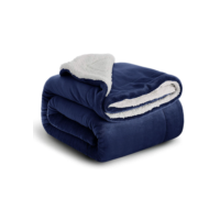 Coberdrom Casal Queen Sherpa Edredrom Pele de Carneiro 2,40m x 2,20m