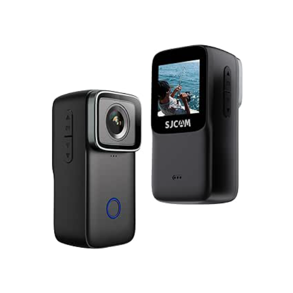SJCAM C200 Mini câmera de ação 4KHD portátil leve 40 m subaquática à prova d'água com estabilização, lente de zoom 154° FOV, câmera de ação para capacete, bicicleta, vlogging