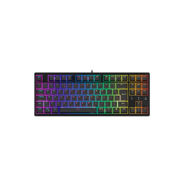 Teclado Mecânico Gamer Husky Sled, TKL, Preto, ABNT2, RGB, Switch Gateron G Pro Red - HTG500PTVR
