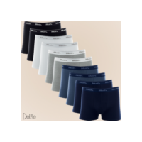 Kit com 10 Cuecas Mash Boxer box Modelo Tradicional em Cotton Algodao Original Masculina