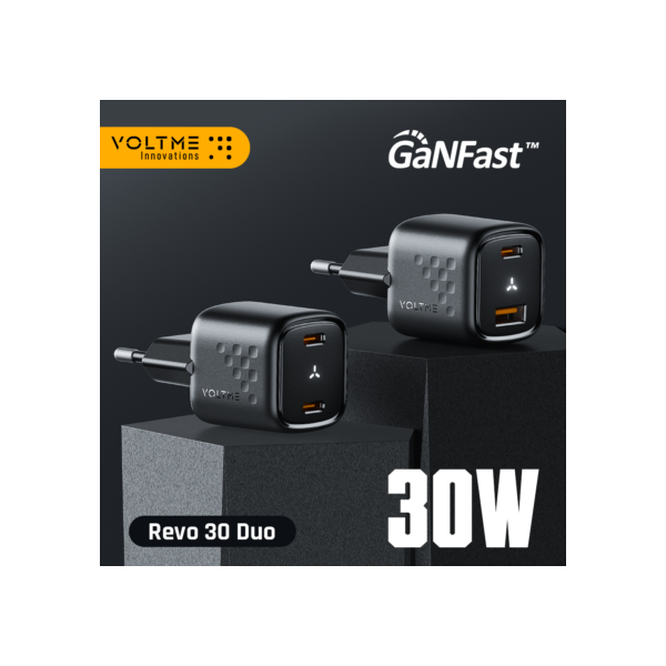 Volme 30w gan carregador usb a + usb c carregador de carregamento rápido pd 3.0 qc 4.0 + suporte pps afc fcp scp mtk para iphone 15 14 pro max