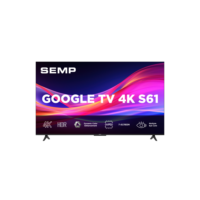 Smart TV Semp 55 Polegadas LED 4K S61 WiFi Bluetooth Google TV 3 HDMI HDR10 Dolby Audio 55S61