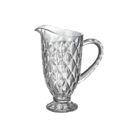 Jarra De Água Suco Vinho Vidro Diamond 1.2l Drinks Diamante
