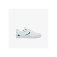 Tênis Lacoste Masculino L004 De Couro - Branco+Verde