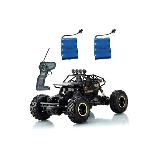 Carrinho Rock Crawler Rc 4x4 Off Road 1:16 + Bateria Reserva