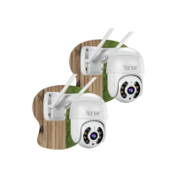 Kit 2câmera Ip Icsee Prova D'água Infravermelho Externa Wifi - HW