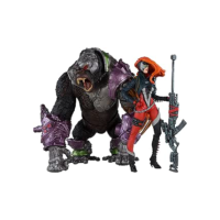 McFarlane Brinquedos – Spawn – Boneco She-Spawn & Cygor, pacote com 2 etiquetas douradas