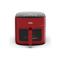 Fritadeira Sem Óleo Air Fryer Eos Chef Gourmet 6.2 Litros Compacta Digital Vermelho Eaf60v 220v