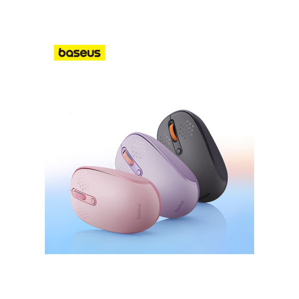 Mouse Silencioso Sem Fio Baseus Creator 1600 DPI Para Computador Portátil PC