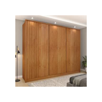 Guarda Roupa Casal Ripado 6 Portas 6 Gavetas Cinamomo