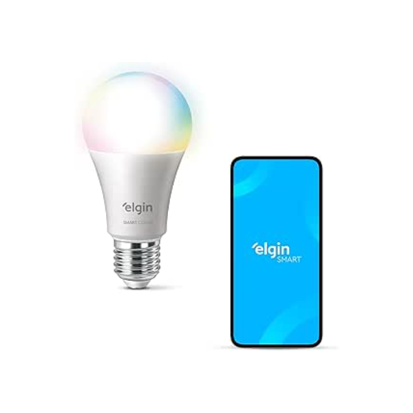 Lâmpada Inteligente Smart Color 10W Elgin RGB Wifi Compatível com Alexa e Google Home