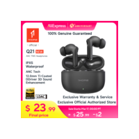 1MORE Q21 Fones de ouvido sem fio TWS com cancelamento de ruído ativo AI Dual-Mics IPX5 à prova d'água Bluetooth 5.4 LDAC fone de ouvido para Xiaomi Gamer