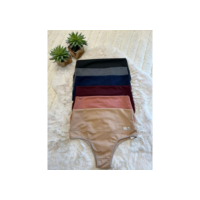 Kit com 5 Calcinha Cós Alto Segura Barriga Conforto