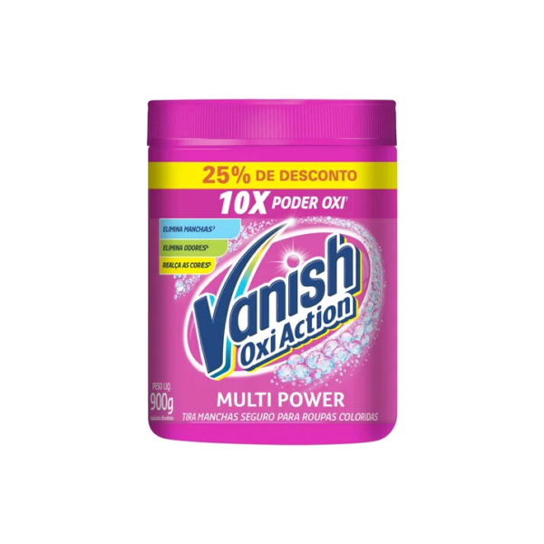 Vanish Oxi Action 900g Tira Manchas Em Pó Potencializador de Lavagem