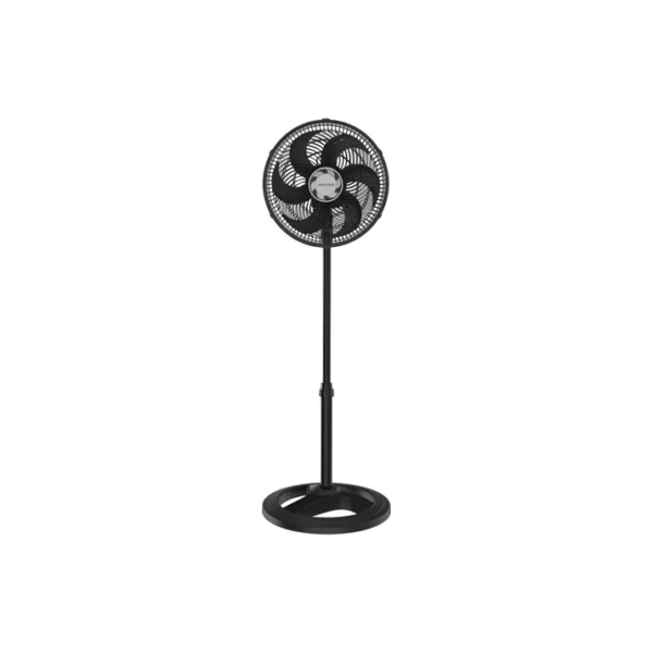 Ventilador Oscilante De Coluna Ventisol 30cm Turbo 6 Pás Preto